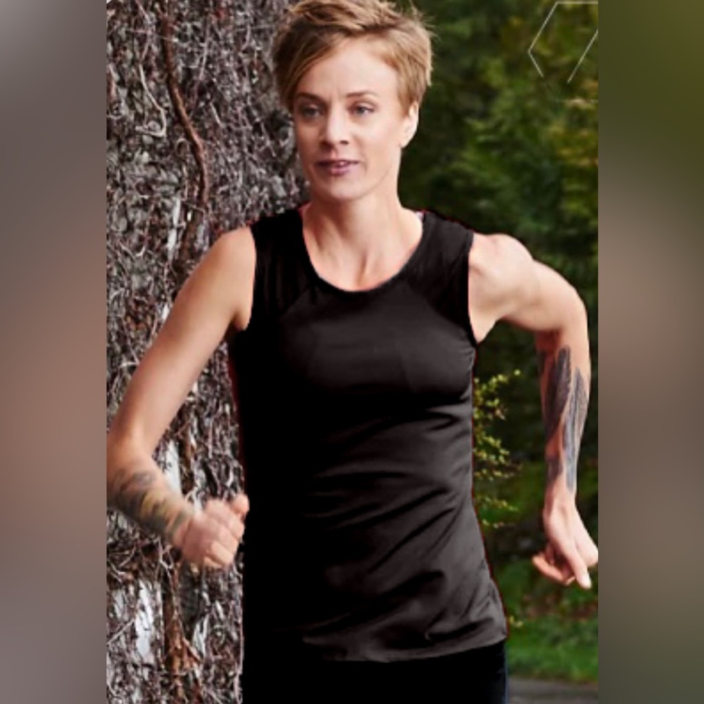 Oiselle Women's Third Eye Tank in Black, Size 2, XS